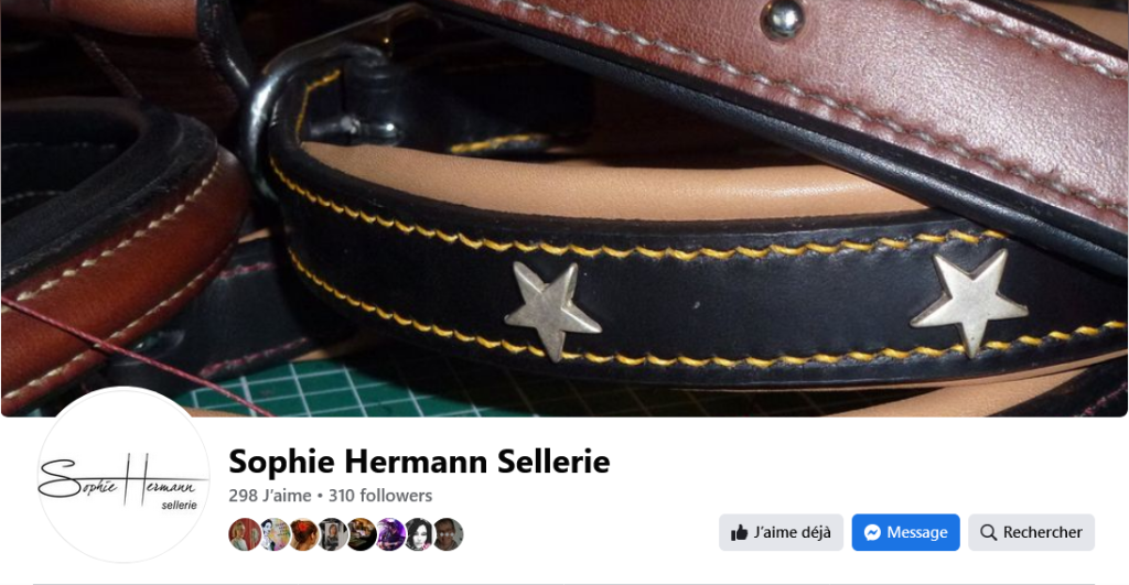 gros plan sur des coutures réalisées par Sophie Hermann Sellerie